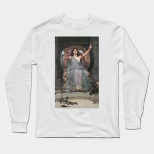 Circe Offering the Cup to Odysseus by John William Waterhouse Long Sleeve T-Shirt